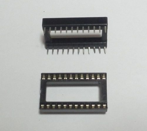 5pcs 24pin Pitch 2.54mm DIP IC Sockets Adaptor Solder Broad Type Socket
