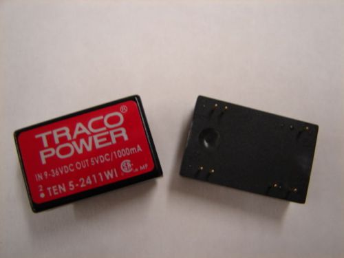 1 pc TEN5-2411WI by Traco Isolated DC/DC Converter 9-36Vdc In 5Vdc Out 1A 5W DIP