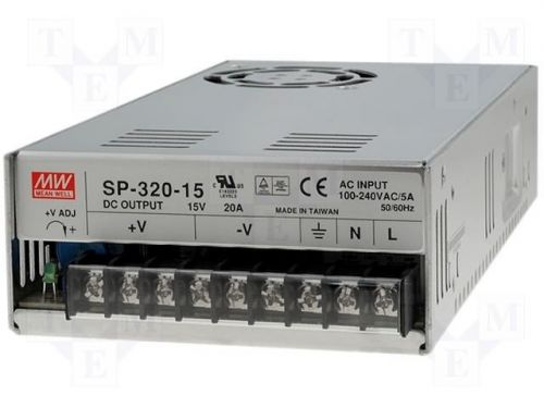 SP-320-15 15 volt output  100-240 volt AC input 5 Amp 300 Watts