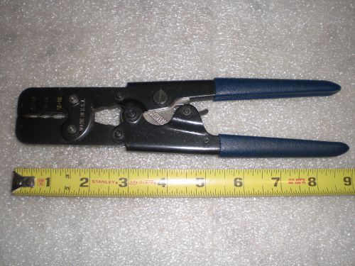 Sargent Tools 3120 CT Ratchet Crimp Tool 22-10 AWG Electrical Wire Crimper USA