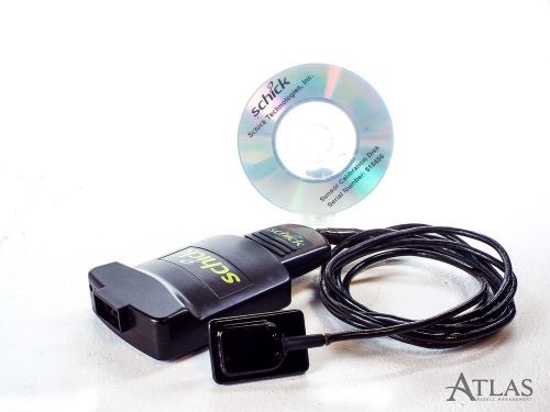 Schick cdr size 1 32-bit dental digital x-ray sensor w/ dock &amp; disk - for parts for sale