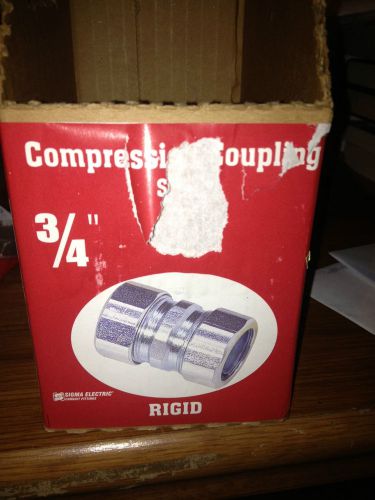 Rigid Compression coupling 3/4 &#034; lot of 7