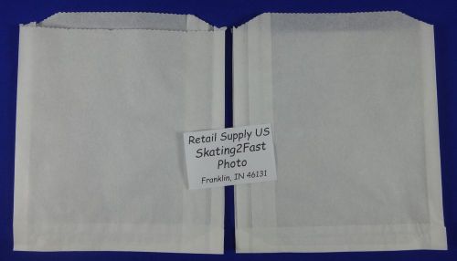Dry Wax White Paper Sand Bags Concession Machine supplies 6&#034; x 0.75&#034; x 6.5&#034;