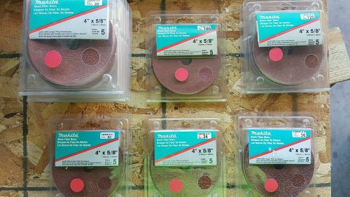 Makita Resin Fiber Sanding Disks and Pad Lot