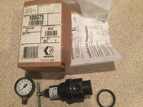GRACO PAINT SPRAYER AIR PRESSURE REGULATOR 300 PSI Max W Pressure Gage OUT NOS