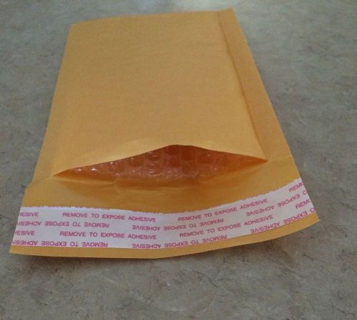 50 Kraft Bubble Mailers Padded Envelopes NEW Sz 4x8 Bags 4&#034; X 8&#034; Self Sealing