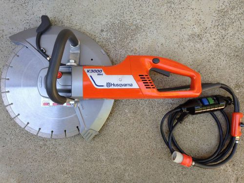 Husqvarna k3000 wet 14&#034; electric power cutter concrete cut off saw for sale