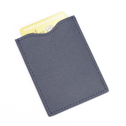 ROYCE RFID Blocking Credit Card Sleeve in Saffiano Genuine Leather