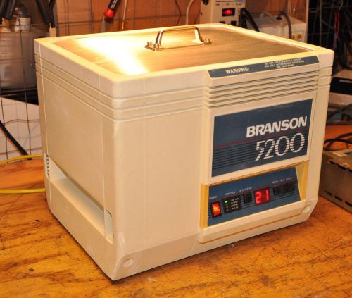 Branson 5200 2.5 gal ultrasonic cleaner with heater and advanced controls for sale