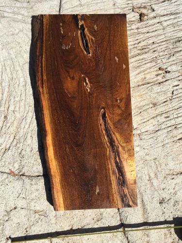 Pheasant Wood Live Edge Rare Slab From Hawaii 24&#034;x9-12&#034;x2&#034; Reclaimed