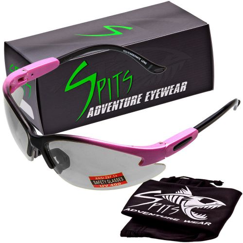 Spits Cougar PHOTOCHROMIC  Safety Glasses - Pink/Black  Frame - Light Adjusting