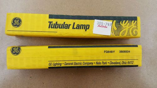 GE Refrigerator Tubular Lamp Frosted Light Bulb - Lot of 2 - FG648Y - 3806504