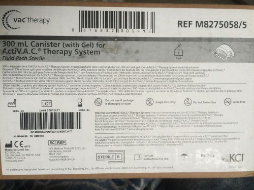 5 KCL 300 mL Canister (with Gel) For ActiVAC Therapy System - Fluid Sterile