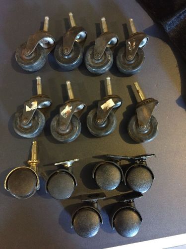 Lot Of 14 CASTERS industrial steampunk wheel rollers Swivel