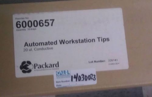 Packard Bioscience  Automated Workstation Black Tips 20 uL- 6000657  10pk