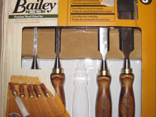 Stanley Bailey Long Blade 4 Piece Chisel Set W/ Pouch 16-401 Missing 3/4&#034; New