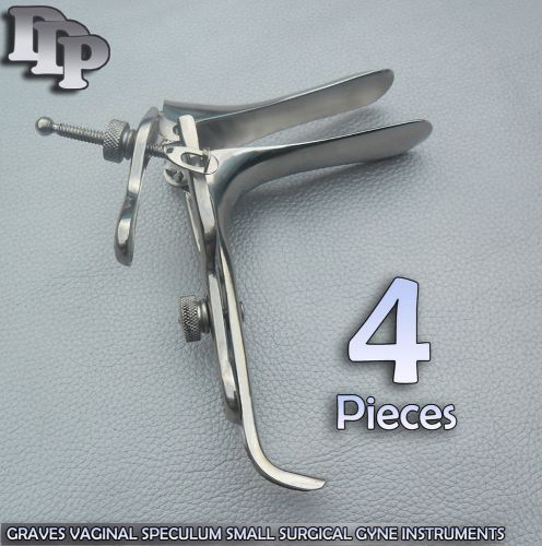 4 Pieces Of Graves Vaginal Speculum Small Gynecology DDP Instruments