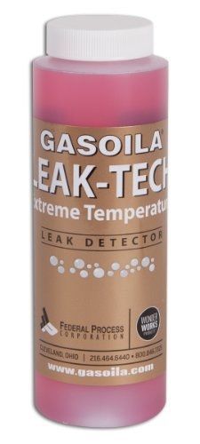 Gasoila Leak Tech Low Temperature Leak Detector with Dauber, 8 oz Bottle