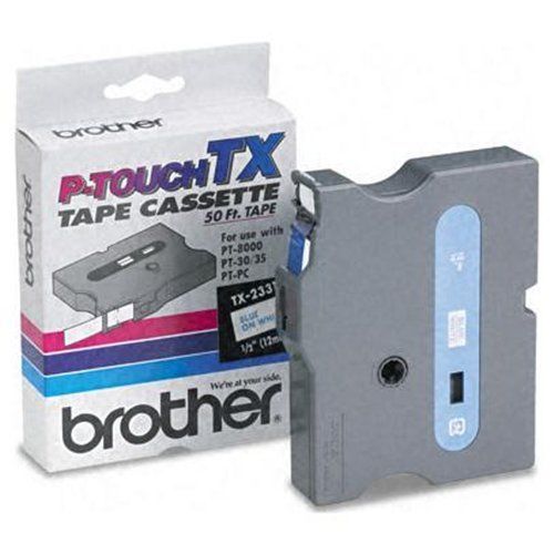 BROTHER P-TOUCH TX-1311 BLACK ON CLEAR TAPE CASSETTE NIB