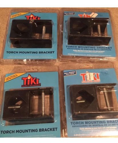 NEW LOT OF 4 TIKI TORCH MOUNTING BRACKET The Original New &amp; Improved