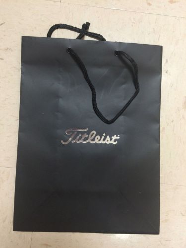 (10) TITLEIST Foil Hot Stamp Merchadise Bags 15&#034; x 10&#034; x 5&#034; - Black