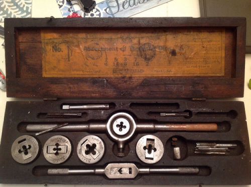 Vintage Greenfield Little Giant Tap and Die Set, No 1, Used Wear