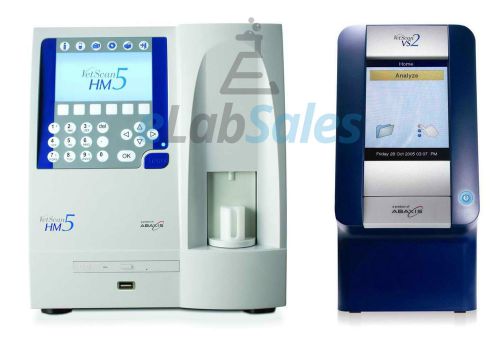 ABAXIS HM5 + VS2 ANALYZERS - 1 YEAR WARRANTY AVAILABLE!  CBC CHEMISTRY VETSCAN