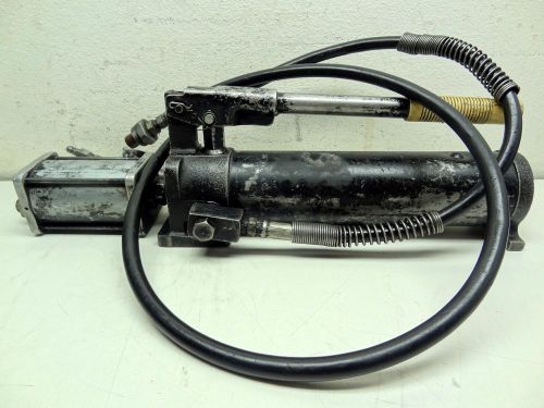 Dayton 5m461 hydraulic hand pump 10 ton air operated or manual 10,000psi  [b] for sale