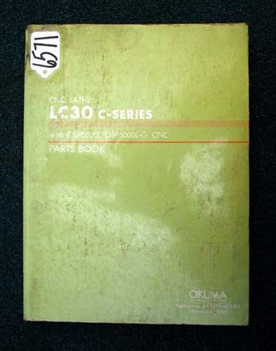 Okuma Parts Book for CNC Lathe LC30 C-Series, LE15-023-R3, Inv 6571