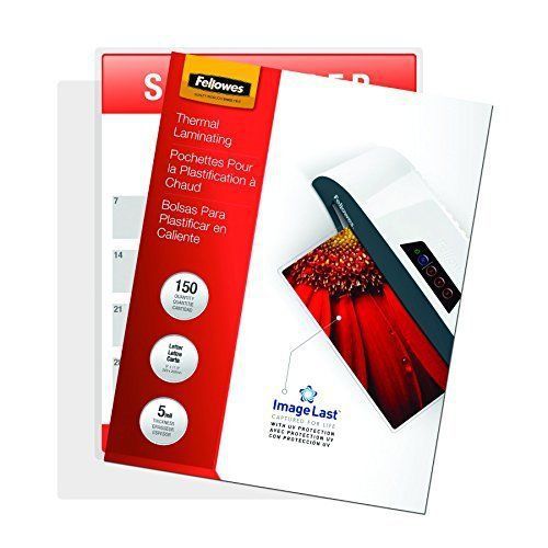 Fellowes Thermal Laminating Pouches ImageLast Letter Size 5 Mil 150 Pack