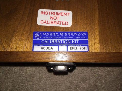 Maury Microwave 8580A BNC 75 OHM Calibration Kit