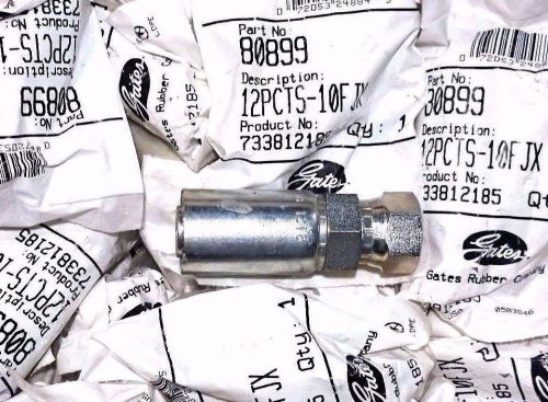 (QTY 50) GATES  12PCTS-10FJX, G51170-1210 PCTS Thermoplastic Hydraulic Coupling