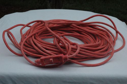 100 FOOT INDUSTRIAL EXTENSION ORANGE ELECTRICAL 3 PRONG CORD 300V