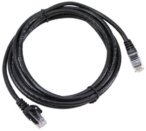 Black CAT6 Cable (7 ft.) By ServoCity Part # CAT6-7
