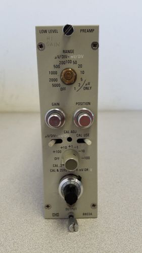 HP 8803A Low Level Preamp Plug-In