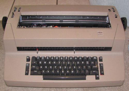 Vintage IBM Selectric II Typewriter Tan Beige Electric Correcting