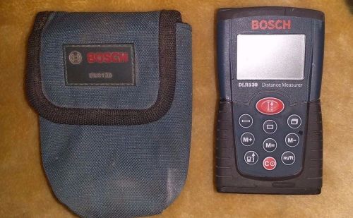Bosch Laser Distance Measurer DLR130 with soft case, Good Condition, Works Great