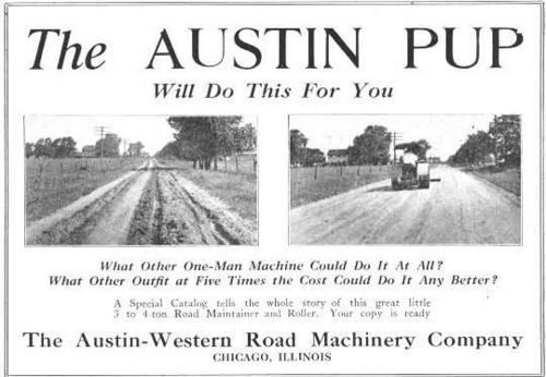 1924 Austin Pup Road Roller Maintainer Print Ad - Box 102