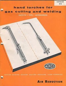 Vintage airco catalog 818 * welding cutting torch brazing heating hardening for sale