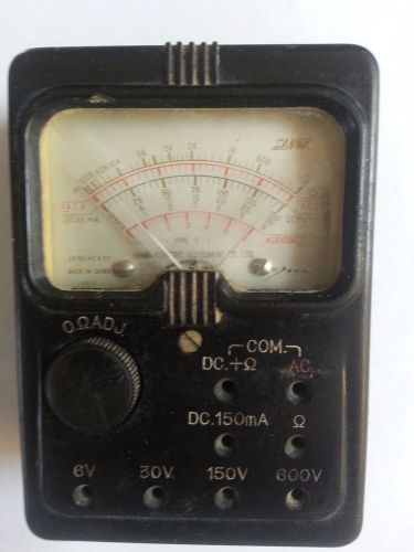 VINTAGE SANWA ELECTRIC voltmeter  current rare