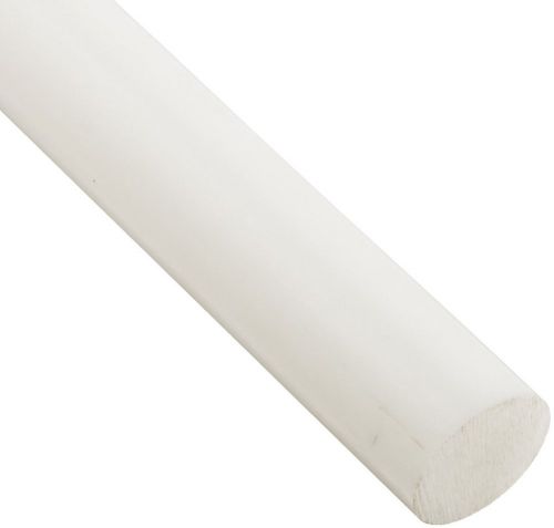 Acetal Round Rod Opaque White Meets ASTM D6100 3/4&#034; Diameter 1&#039; Length