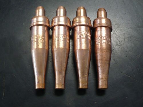 4 new victor cutting torch tip for acetylene oxygen, 1-1-101, size 1 -free ship for sale