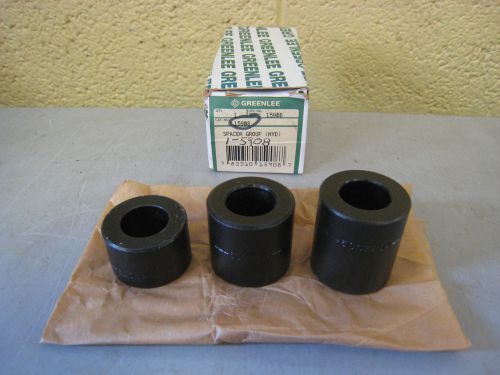 New Greenlee 15908 Hydraulic Knockout Short Medium Long Spacer Group Set