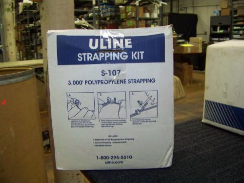 Uline Strapping 1/2&#034; X 3000 Foot Polypropylene Black New