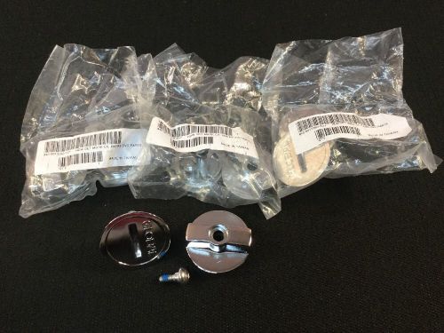 Global restroom partition con ceased knob cover w/ screw # 40-8513380 new 4 qty for sale