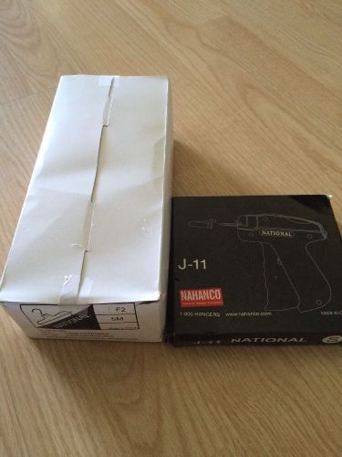Nahanco Tagging Gun - National J-11 Plus Box Of Hangers Tags Clothing Tags