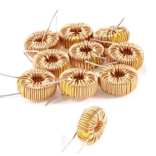 10Pcs Toroid Core Inductors Wire Wind Wound DIY mah--100uH 6A Coil JJ