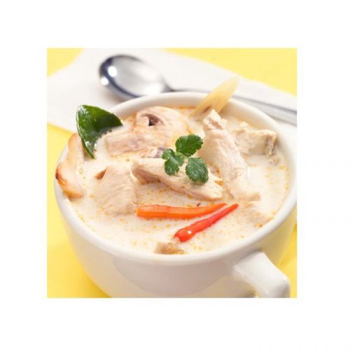 COCONUT MILK SOUP WITH CHICKEN RECIPE  Food Dinner Cooking Thai Food Delicious