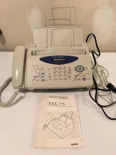 Brother Intellifax 775 Plain Paper Fax Phone Copier Machine w/ Manual