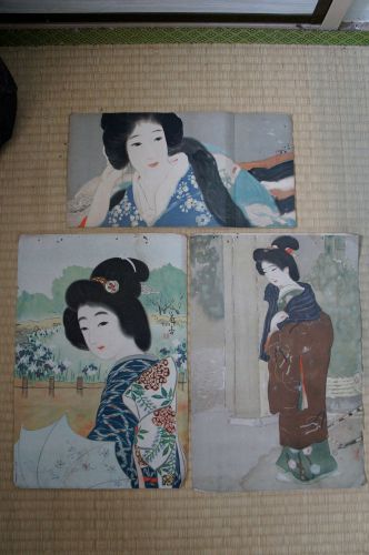 3 posters 60&#039;s Japanese offset printing rare